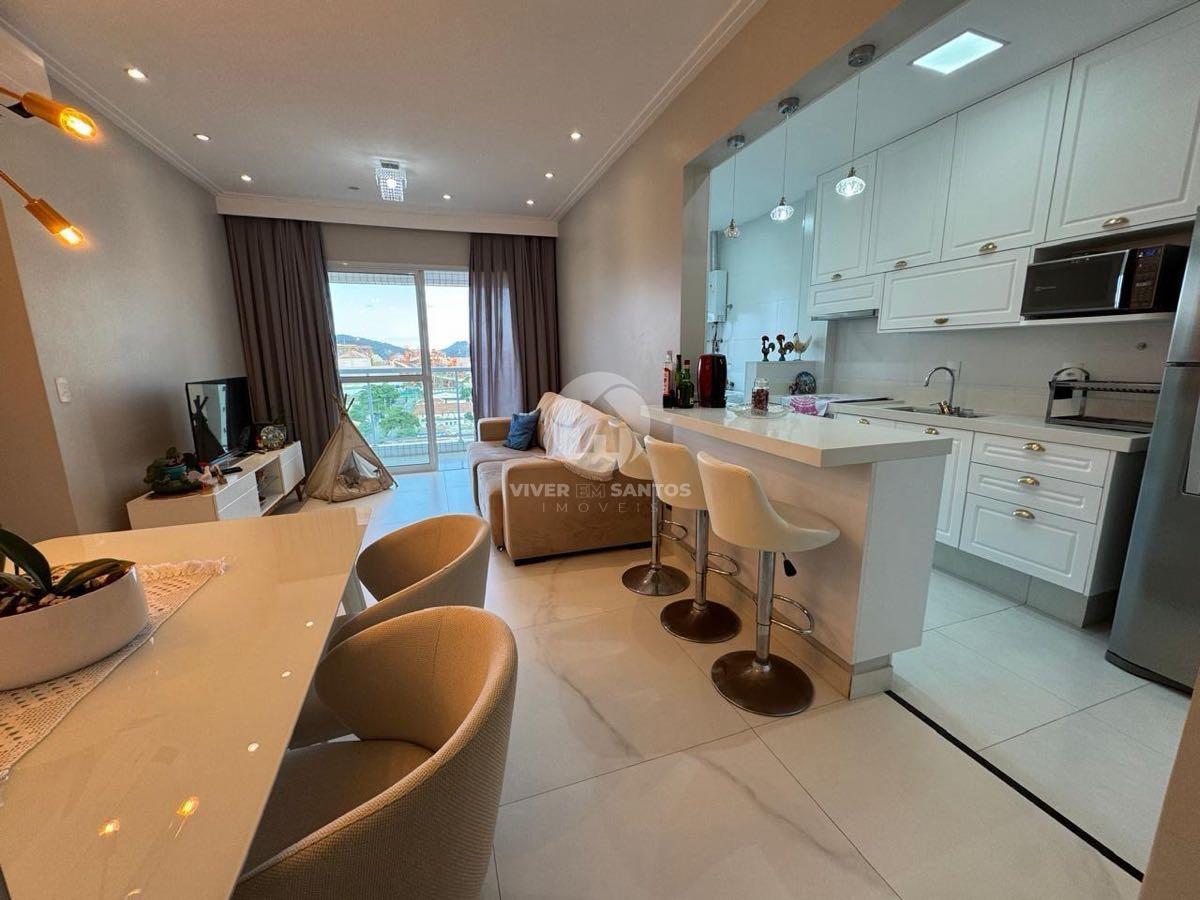 Apartamento 2 Dormitórios, Suíte, Vista para o Mar e Lazer Completo na Ponta da Praia – Santos/SP em Ponta da Praia, Santos — foto 3