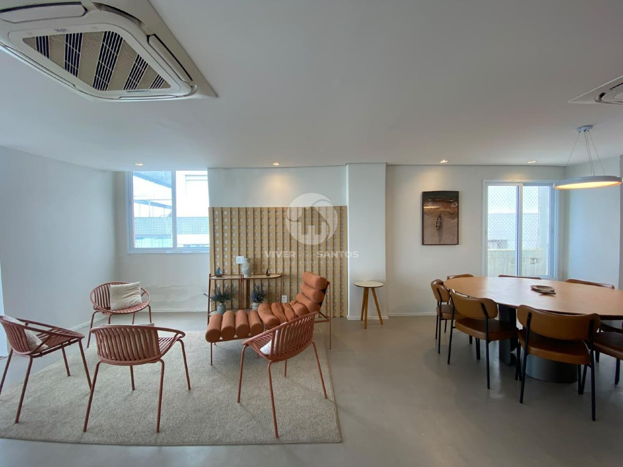 Cobertura com 4 suítes vista mar no Embaré em Santos em Boqueirão, Santos — foto 11