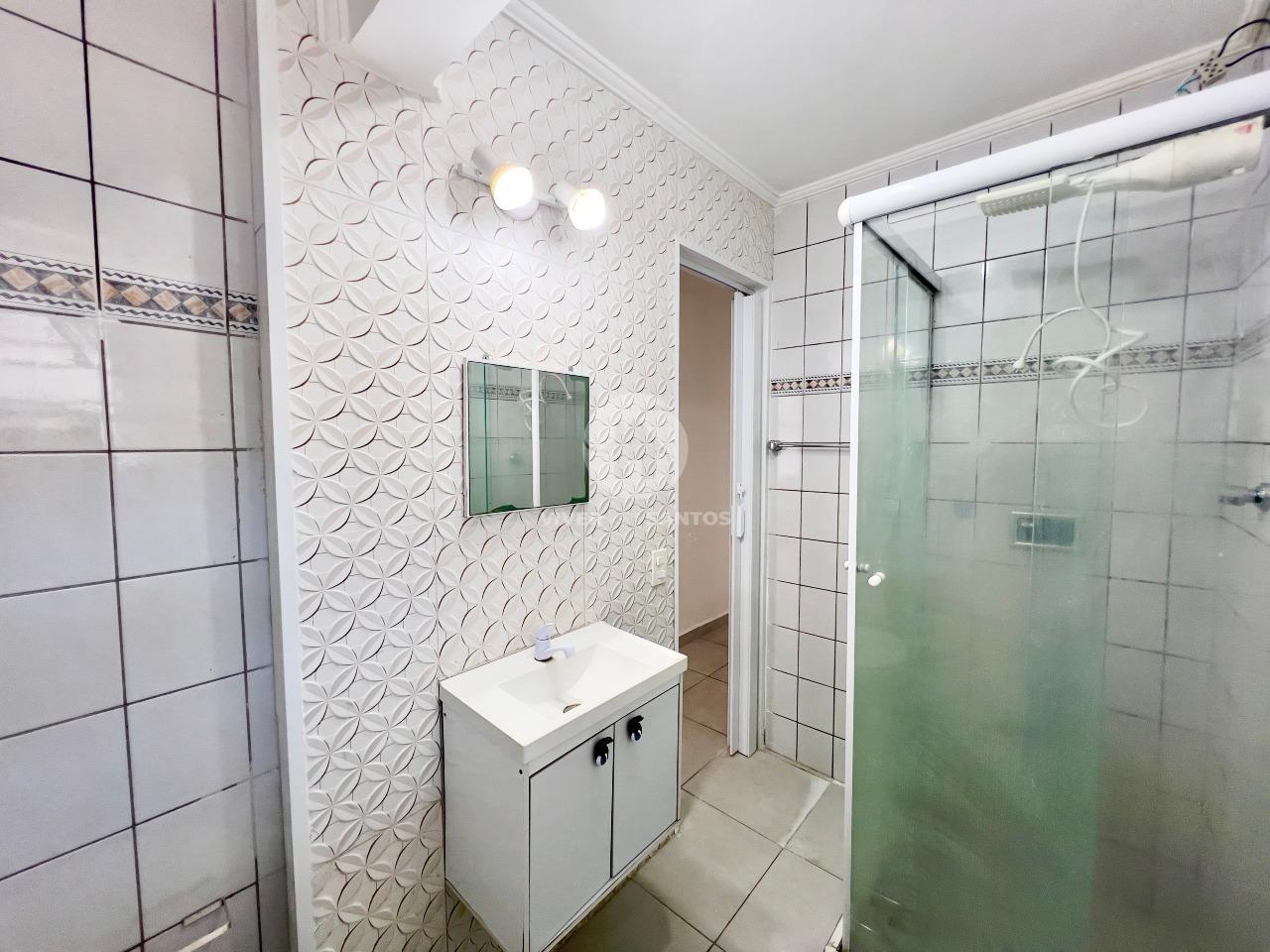Apartamento Reformado, 2 Dormitórios, 2 Banheiros e Garagem Fechada na Aparecida – Santos/SP em Ponta da Praia, Santos — foto 11
