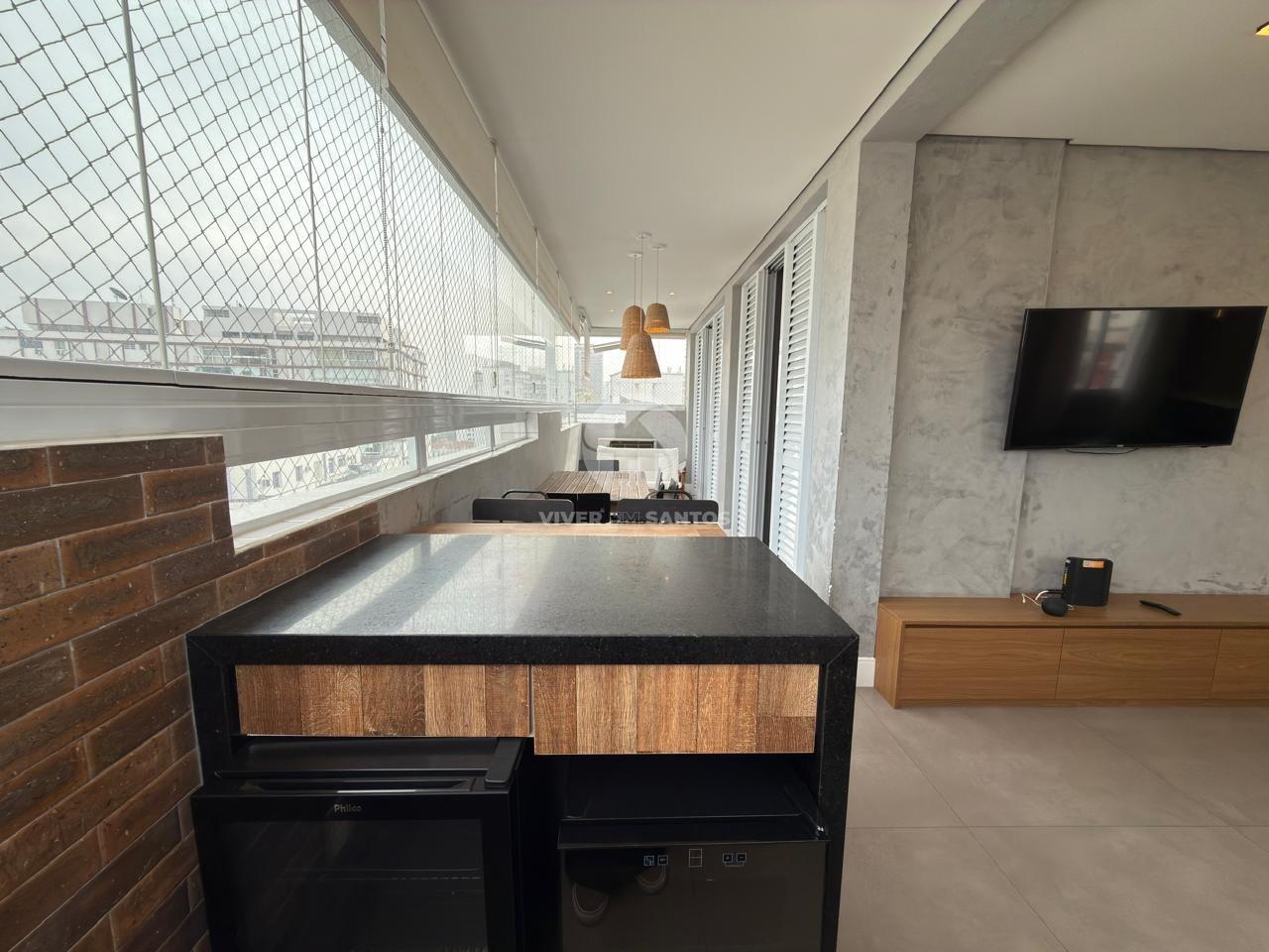Apartamento Porteira Fechada, 3 Dormitórios, 2 Suítes, 2 Vagas e Lazer Completo no Gonzaga – Santos/SP em Gonzaga, Santos — foto 4