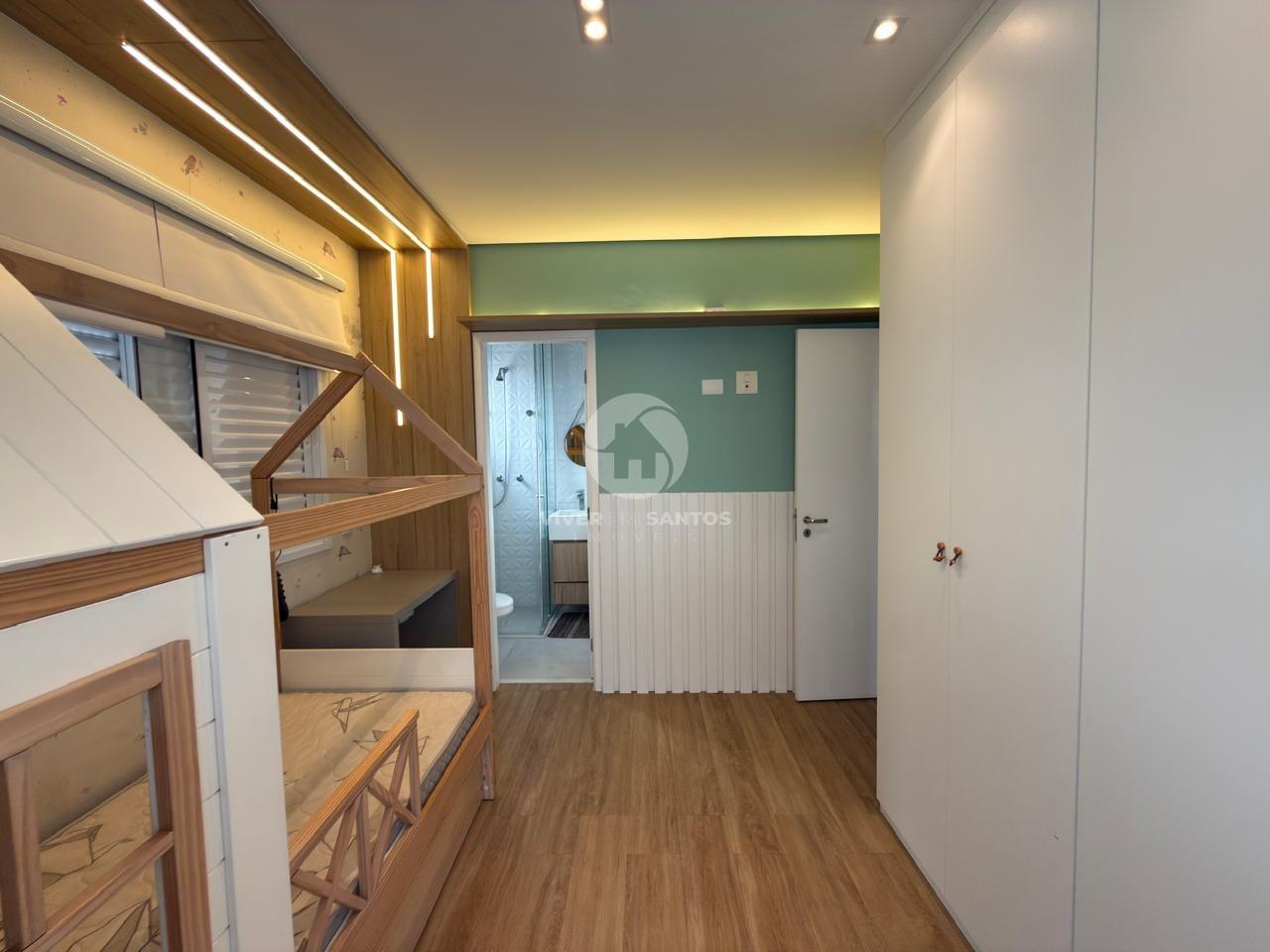 Apartamento Porteira Fechada, 3 Dormitórios, 2 Suítes, 2 Vagas e Lazer Completo no Gonzaga – Santos/SP em Gonzaga, Santos — foto 12