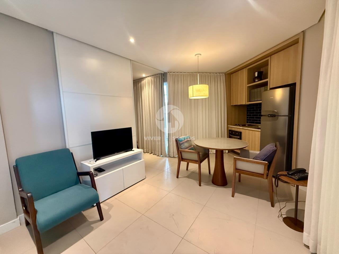 Flat Mobiliado 53 m², Suíte, 2 Varandas, Garagem no Gonzaga – Santos/SP em Gonzaga, Santos — foto 6