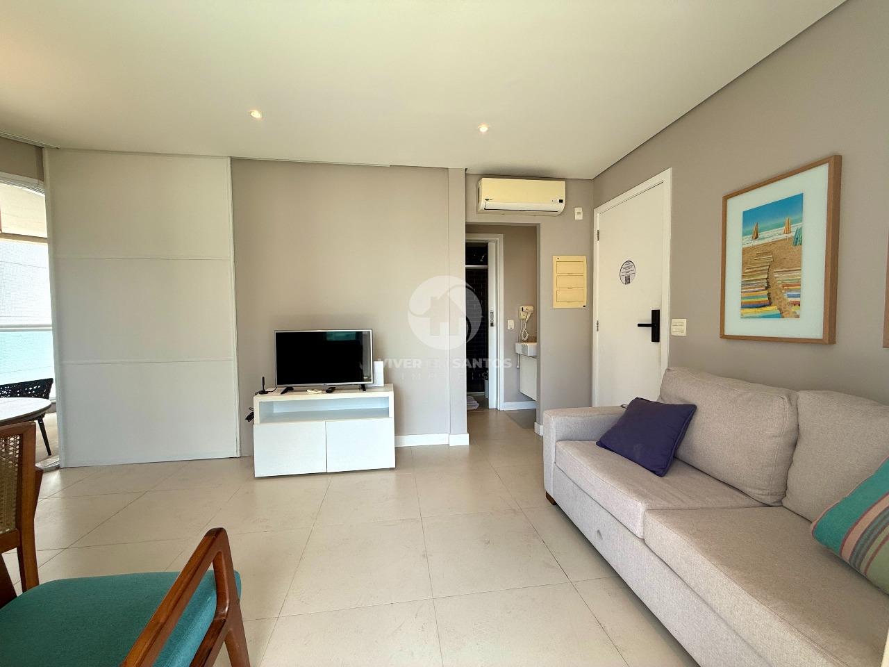 Flat Mobiliado 53 m², Vista para o Mar, 2 Varandas e Serviços de Apart-Hotel no Gonzaga – Santos/SP em Gonzaga, Santos — foto 5