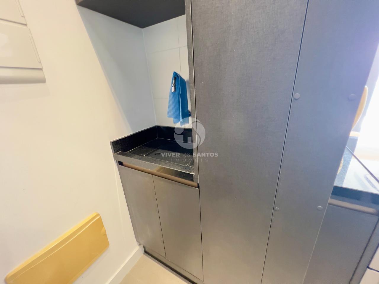 Apartamento em Prédio frente mar, vista mar, planejado e mobiliado, lazer completo, na Pompéia em Santos em Pompéia, Santos — foto 18