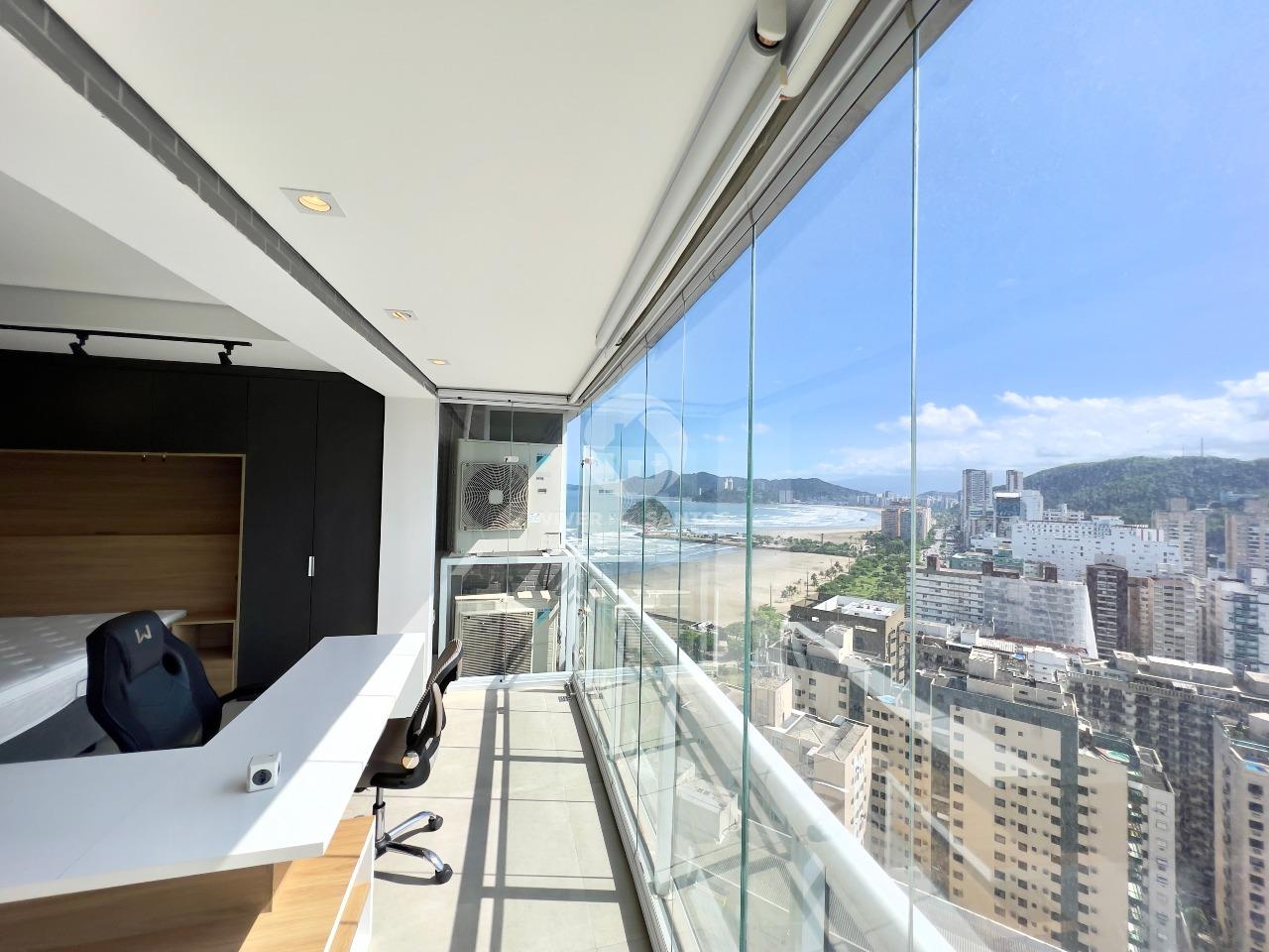Apartamento em Prédio frente mar, vista mar, planejado e mobiliado, lazer completo, na Pompéia em Santos em Pompéia, Santos — foto 3
