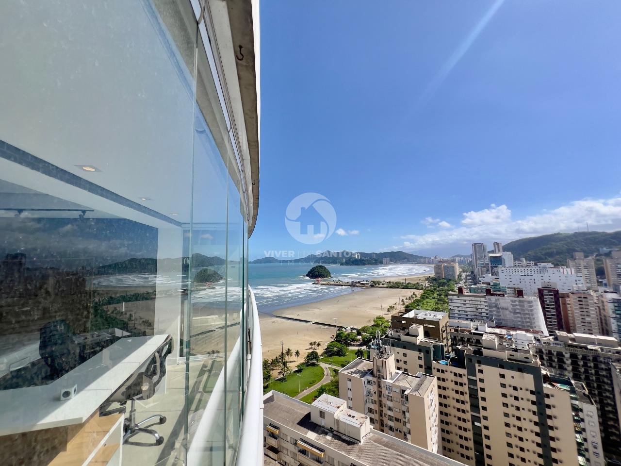 Apartamento em Prédio frente mar, vista mar, planejado e mobiliado, lazer completo, na Pompéia em Santos em Pompéia, Santos — foto 2