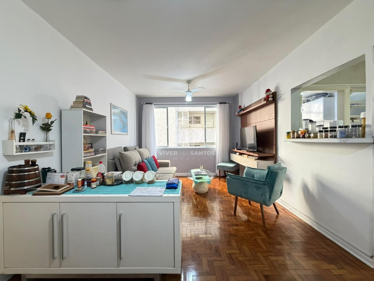 .Apartamento de 1 dormitório com dependência completa e vaga coletiva no José Menino em José Menino, Santos — foto 2