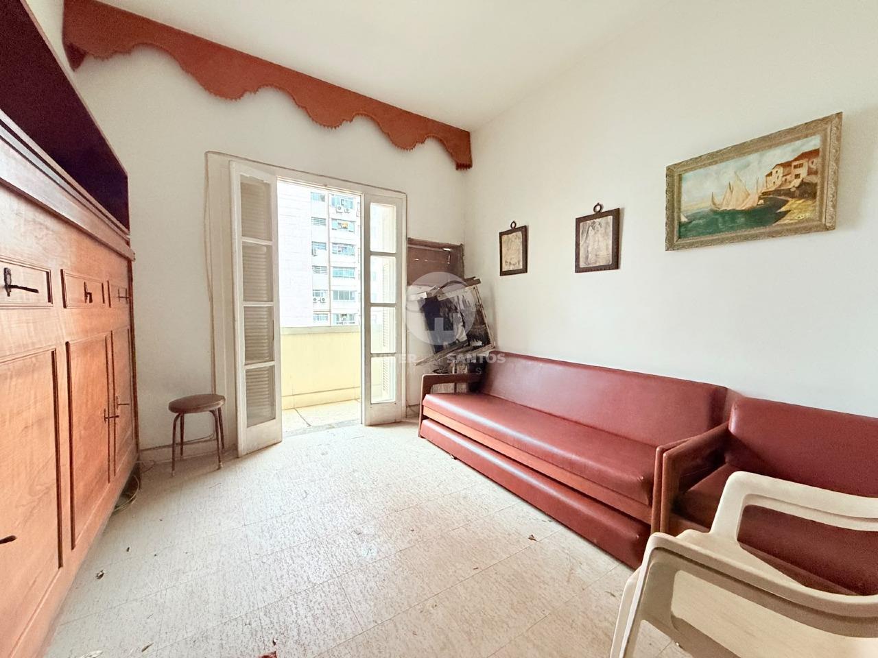 Apartamento 1 Dormitório, Varanda, Vista para o Mar e Garagem no Boqueirão – Santos/SP em Boqueirão, Santos — foto 2