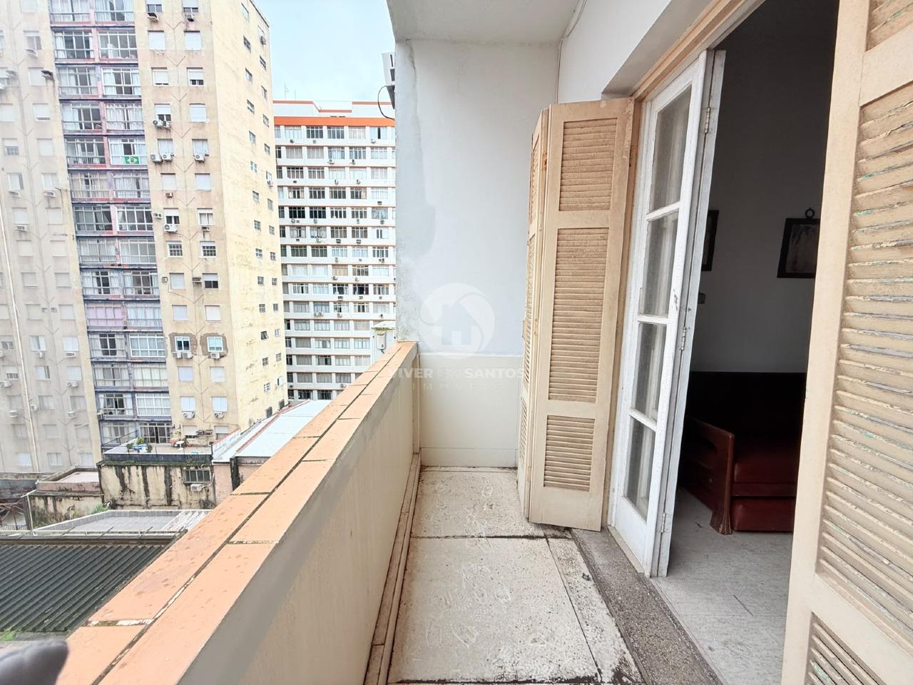 Apartamento 1 Dormitório, Varanda, Vista para o Mar e Garagem no Boqueirão – Santos/SP em Boqueirão, Santos — foto 11