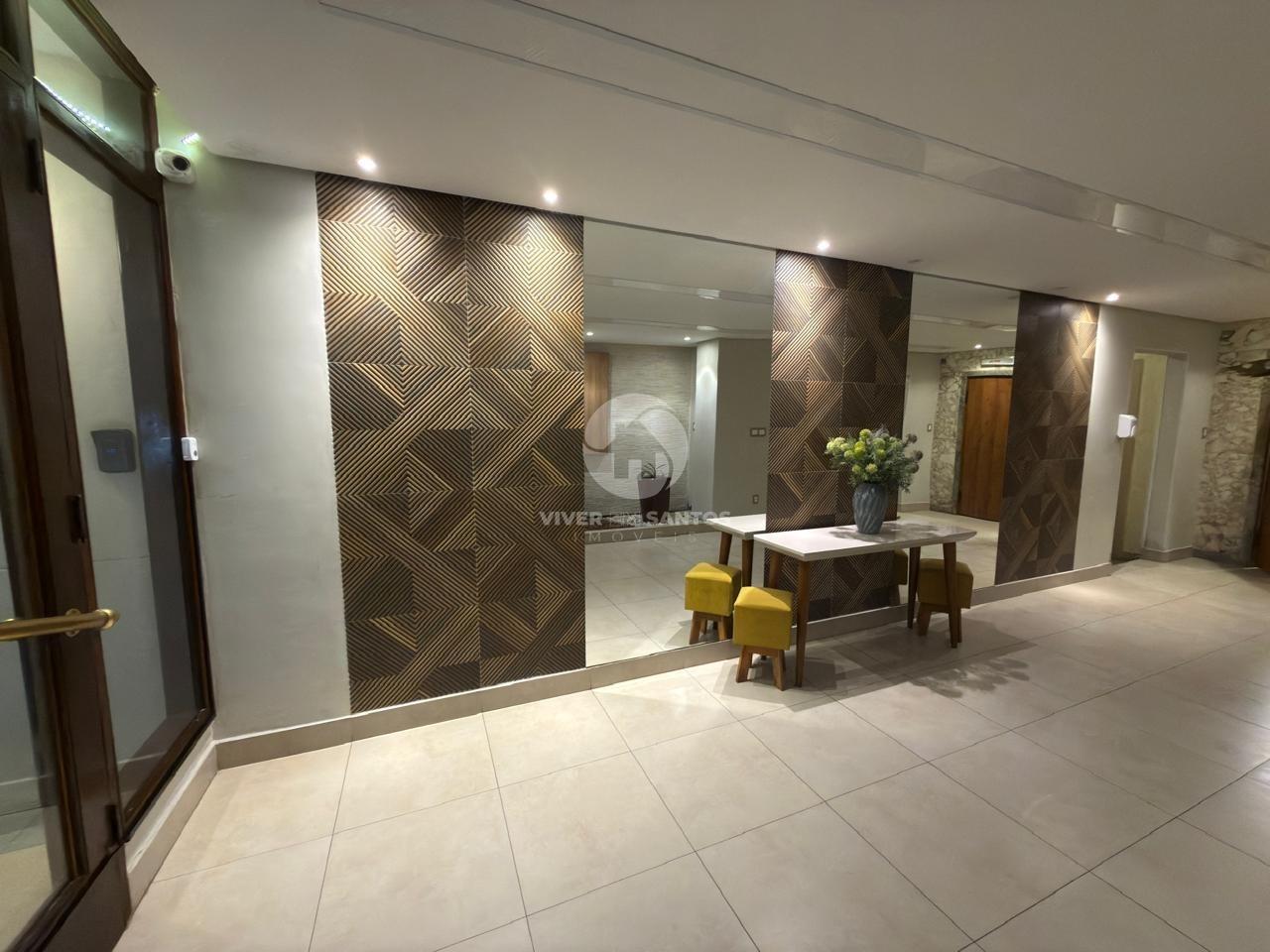 Sala Living Porteira Fechada, Reformada, Andar Alto e Vista para o Mar no Boqueirão – Santos/SP em Boqueirão, Santos — foto 18