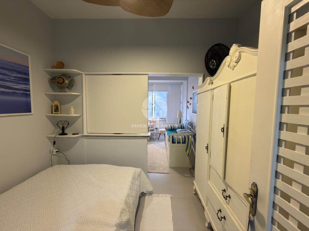 Sala Living Porteira Fechada, Reformada, Andar Alto e Vista para o Mar no Boqueirão – Santos/SP em Boqueirão, Santos — foto 16