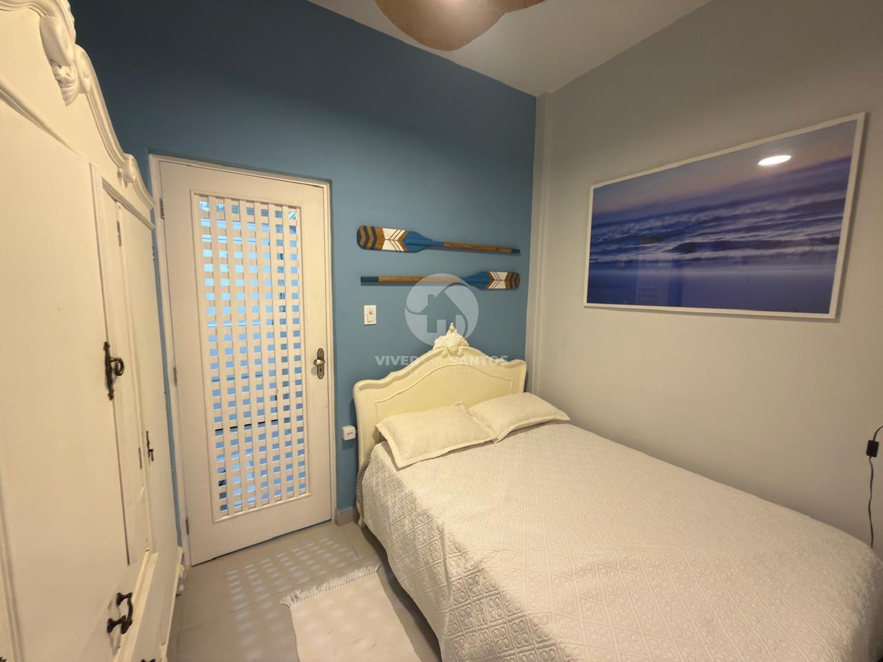 Sala Living Porteira Fechada, Reformada, Andar Alto e Vista para o Mar no Boqueirão – Santos/SP em Boqueirão, Santos — foto 5
