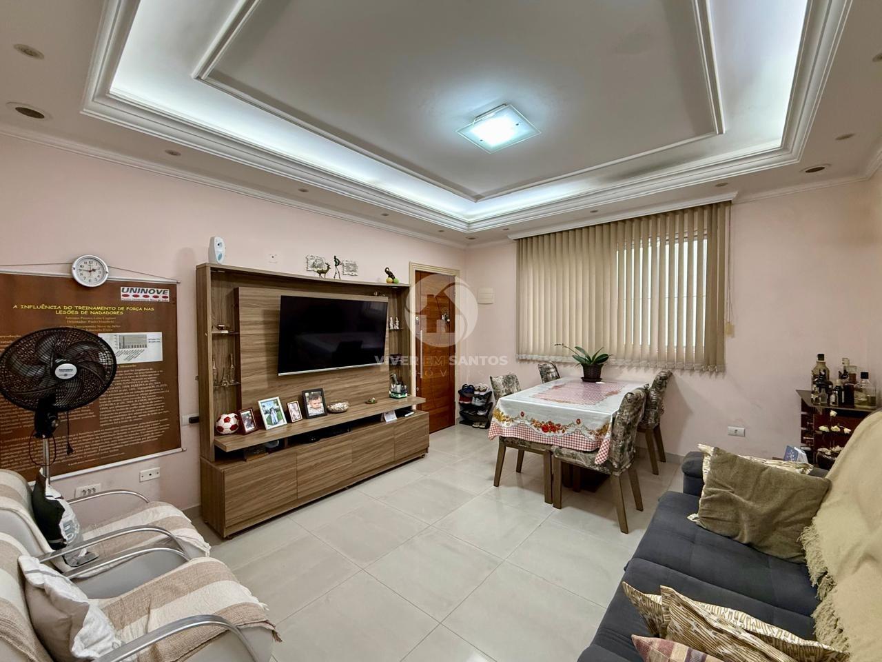 Apartamento Mobiliado, 2 Dormitórios, Suíte e Garagem a 3 Quadras da Praia no Embaré – Santos/SP em Embaré, Santos — foto 3