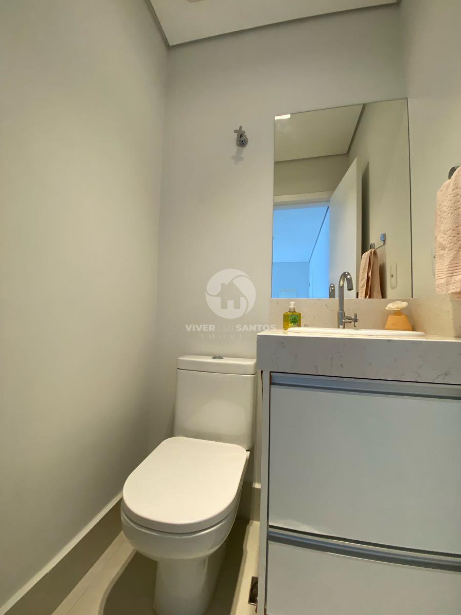 Apartamento alto padrão com vista para o mar à venda em Aparecida, Santos/SP em Aparecida, Santos — foto 13