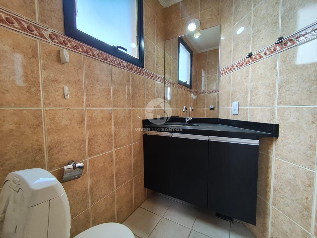 Apartamento 2 Dormitórios, Suíte, Varanda, Dependência Completa e Garagem na Aparecida – Santos/SP em Aparecida, Santos — foto 8
