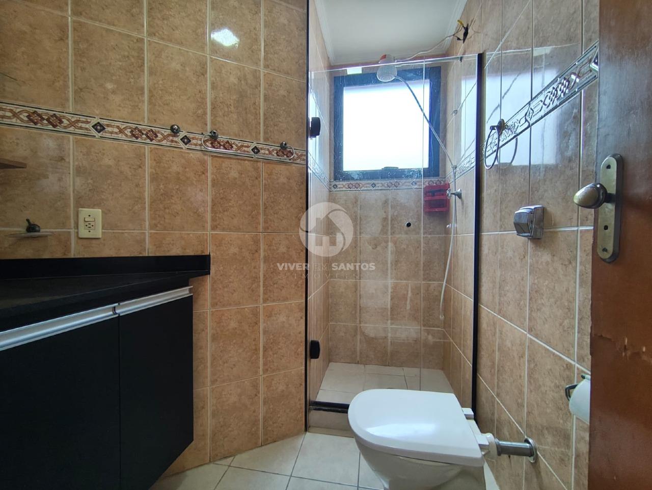 Apartamento 2 Dormitórios, Suíte, Varanda, Dependência Completa e Garagem na Aparecida – Santos/SP em Aparecida, Santos — foto 13