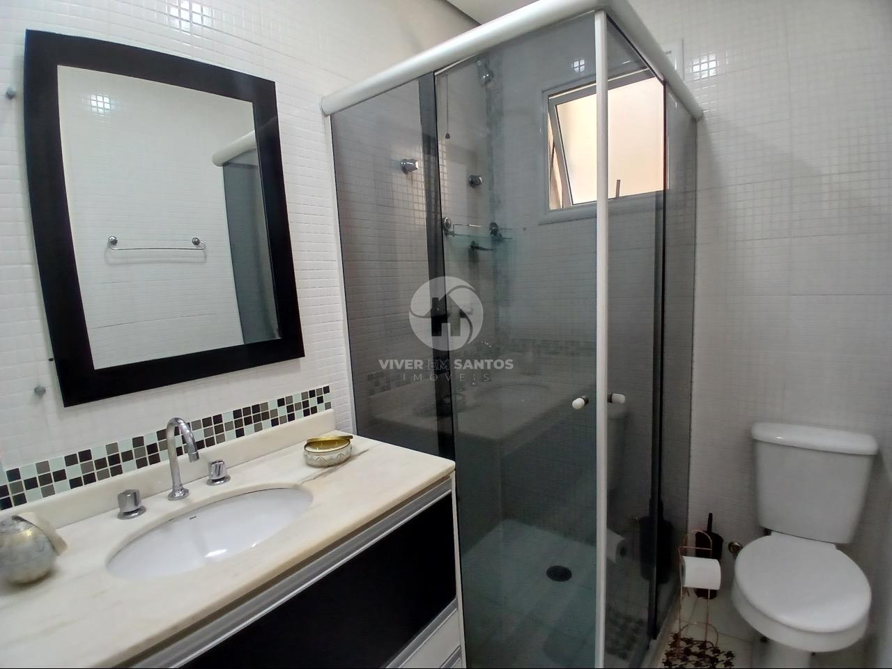 Apartamento com 3 dormitórios e varanda gourmet - Gonzaga - Santos/SP em Gonzaga, Santos — foto 13