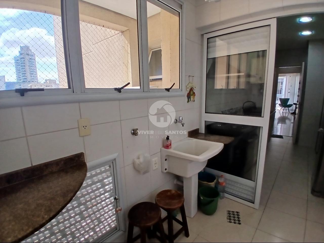 Apartamento com 3 dormitórios e varanda gourmet - Gonzaga - Santos/SP em Gonzaga, Santos — foto 25