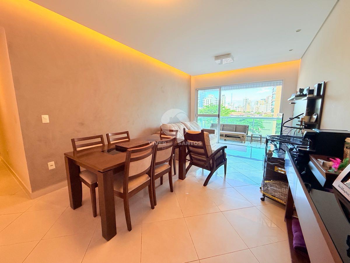 Apartamento 105 m², Suíte, Escritório, Varanda Gourmet, 2 Vagas e Lazer Completo na Aparecida – Santos/SP em Aparecida, Santos — foto 2