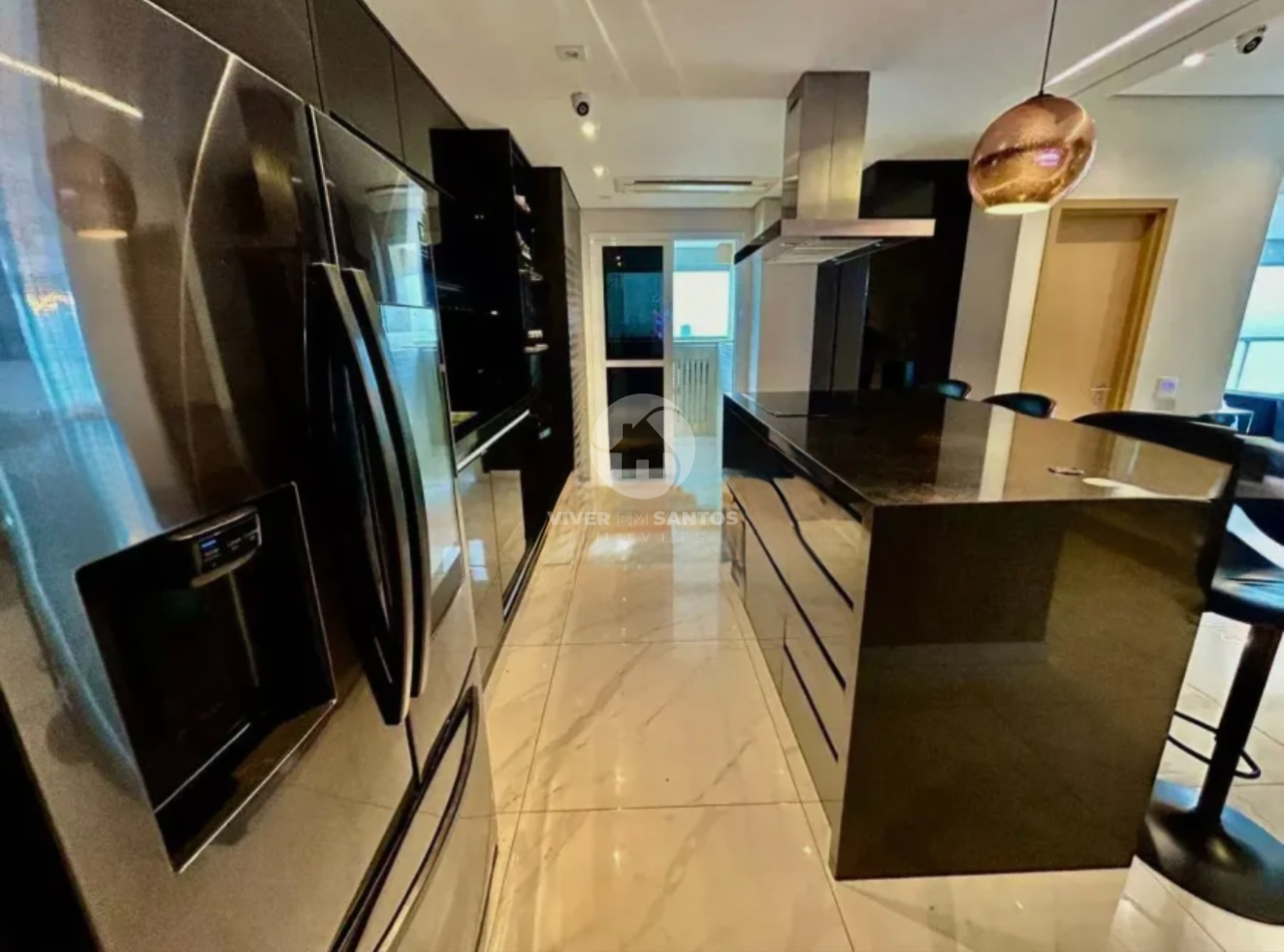 Cobertura Triplex Porteira Fechada, 4 Suítes, Piscina Privativa, Vista para o Mar e 5 Vagas – Santos/SP em Gonzaga, Santos — foto 23