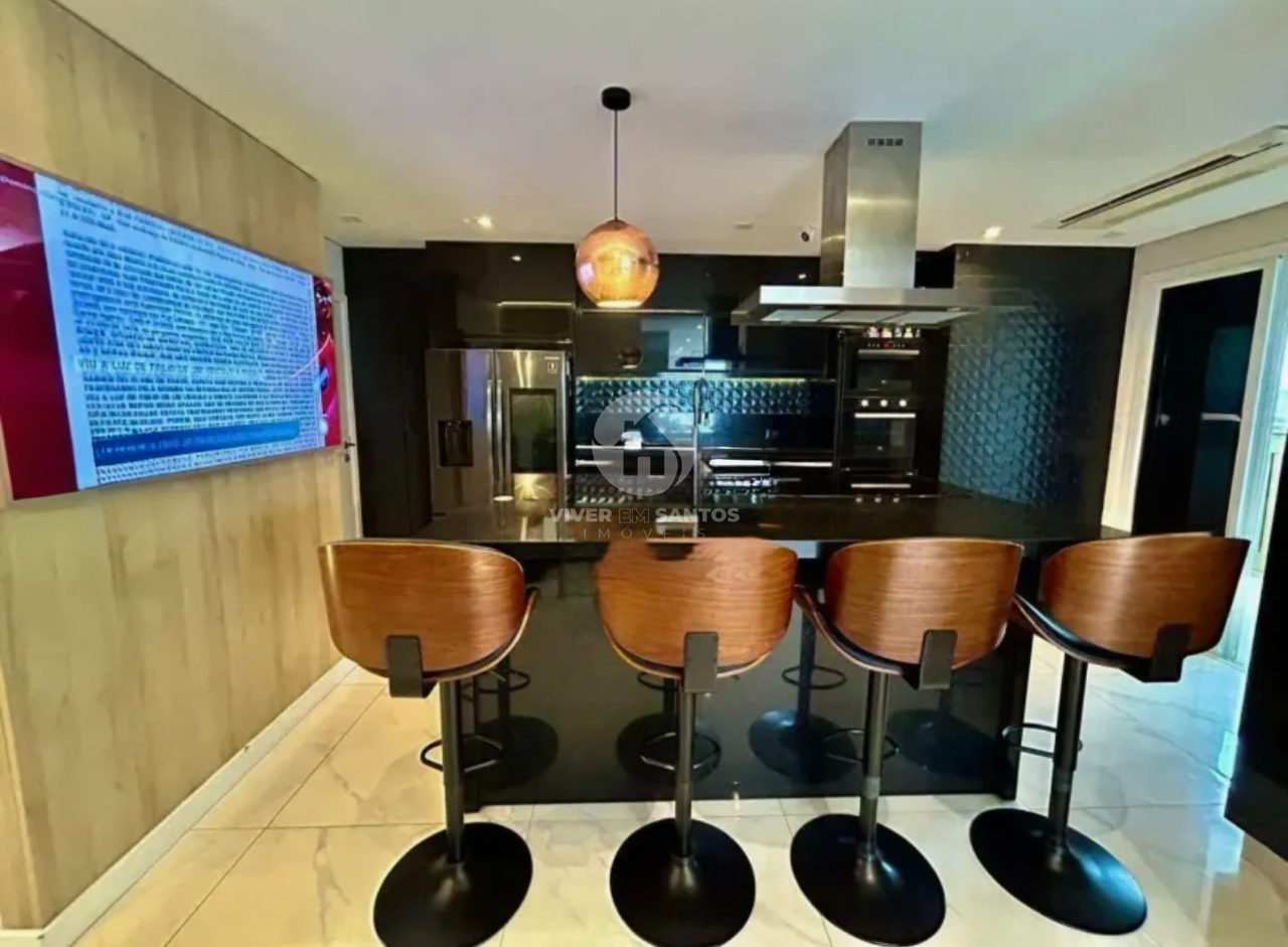 Cobertura Triplex Porteira Fechada, 4 Suítes, Piscina Privativa, Vista para o Mar e 5 Vagas – Santos/SP em Gonzaga, Santos — foto 24