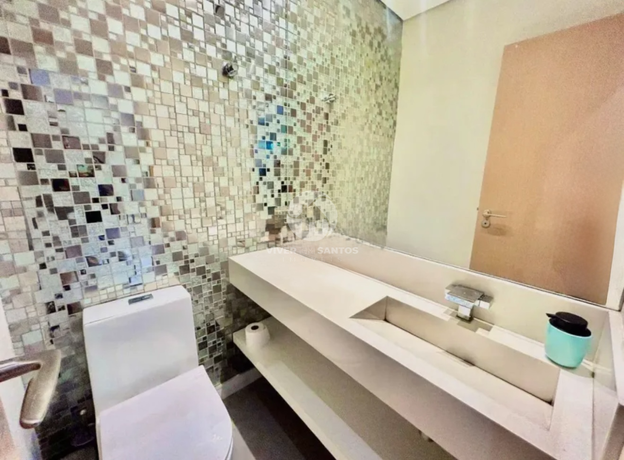 Cobertura Triplex Porteira Fechada, 4 Suítes, Piscina Privativa, Vista para o Mar e 5 Vagas – Santos/SP em Gonzaga, Santos — foto 21