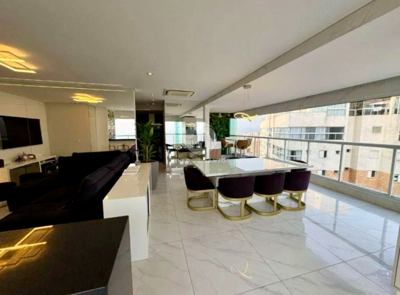 Cobertura Triplex Porteira Fechada, 4 Suítes, Piscina Privativa, Vista para o Mar e 5 Vagas – Santos/SP em Gonzaga, Santos — foto 4
