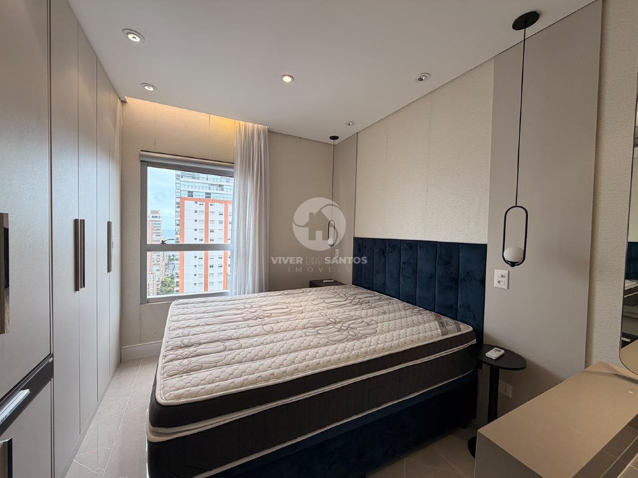 Apartamento 2 Dormitórios, 1 Vaga, Porteira Fechada e Vista Livre no Embaré - Santos/SP em Embaré, Santos — foto 10