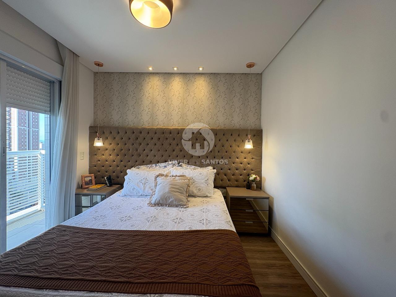 Apartamento Porteira Fechada, 3 Suítes, Elevador Privativo, Varanda com Churrasqueira e Vista Livre na Vila Rica – Santos/SP em Boqueirão, Santos — foto 14
