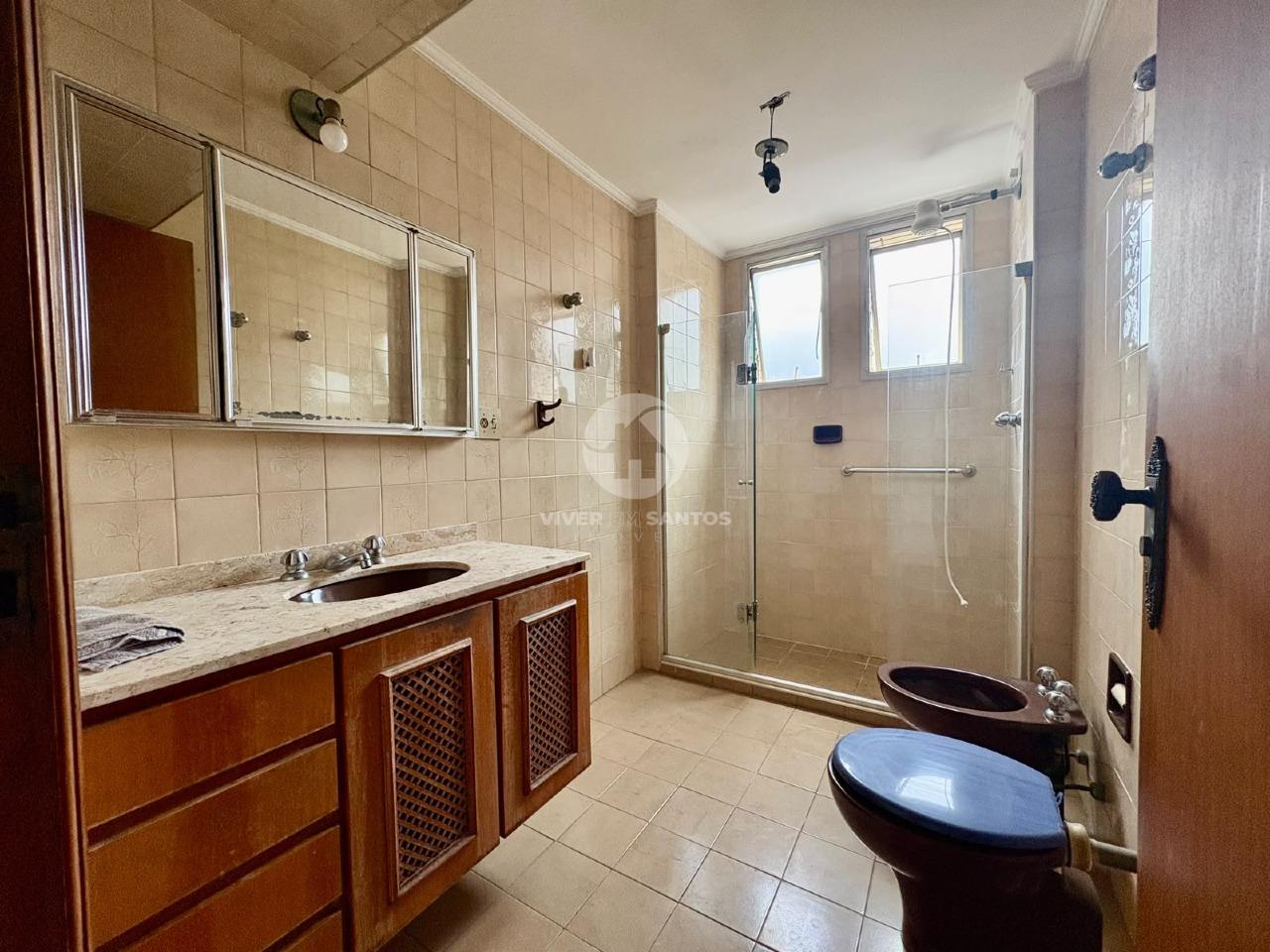 Apartamento 188 m², 3 Dormitórios, Suíte e Dependência Completa no Gonzaga – Santos/SP em Gonzaga, Santos — foto 21