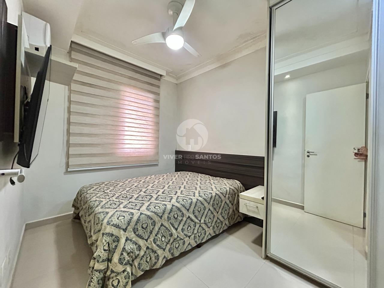 Apartamento 2 Dormitórios, Suíte, Sacada, Andar Alto e Lazer Completo no Aqua Play – Santos/SP em Marapé, Santos — foto 10