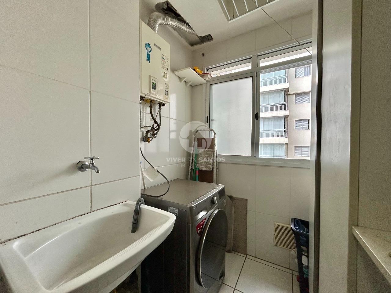 Apartamento 2 Dormitórios, Suíte, Sacada, Andar Alto e Lazer Completo no Aqua Play – Santos/SP em Marapé, Santos — foto 9