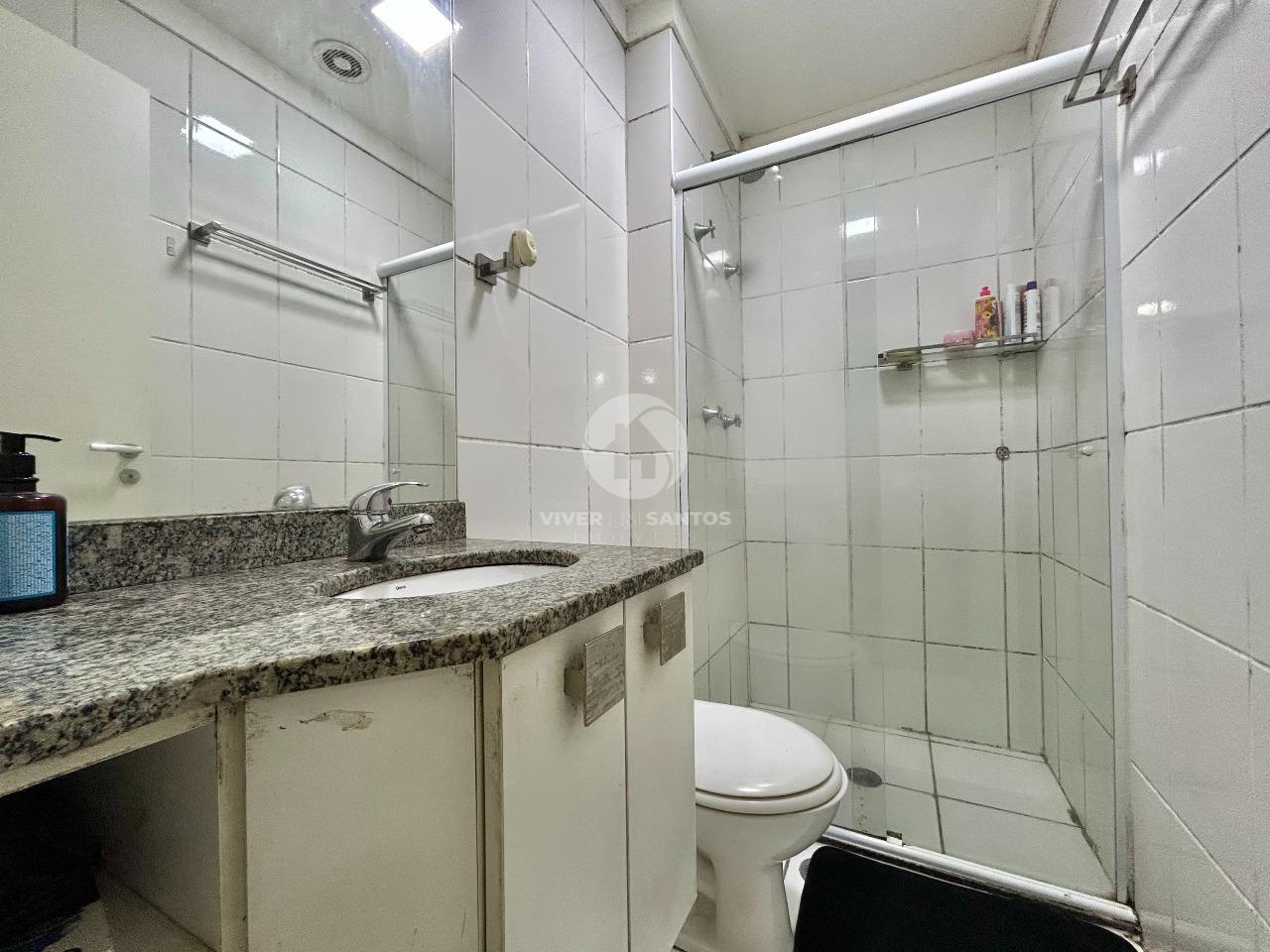 Apartamento 2 Dormitórios, Suíte, Sacada, Andar Alto e Lazer Completo no Aqua Play – Santos/SP em Marapé, Santos — foto 17