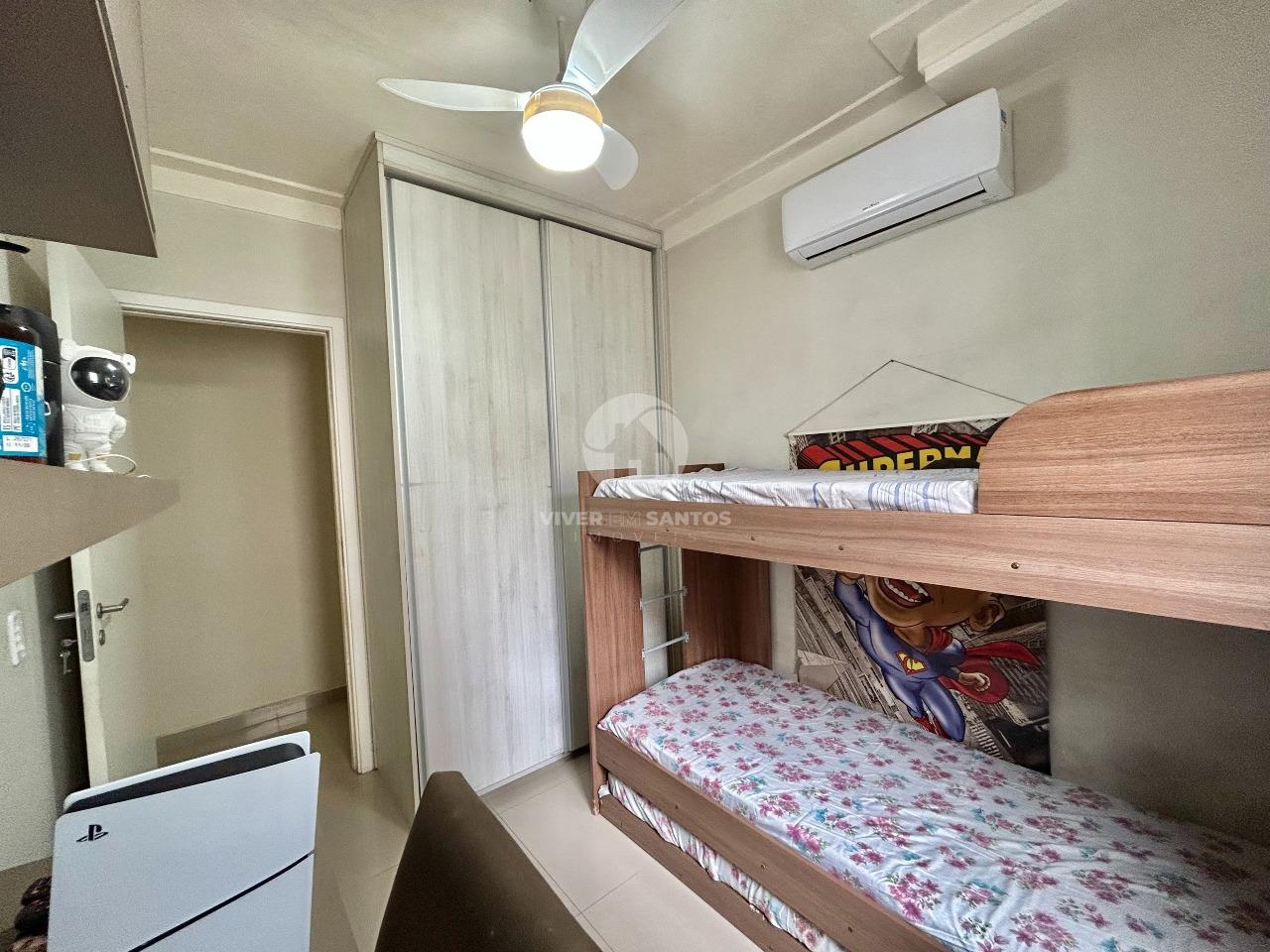 Apartamento 2 Dormitórios, Suíte, Sacada, Andar Alto e Lazer Completo no Aqua Play – Santos/SP em Marapé, Santos — foto 16