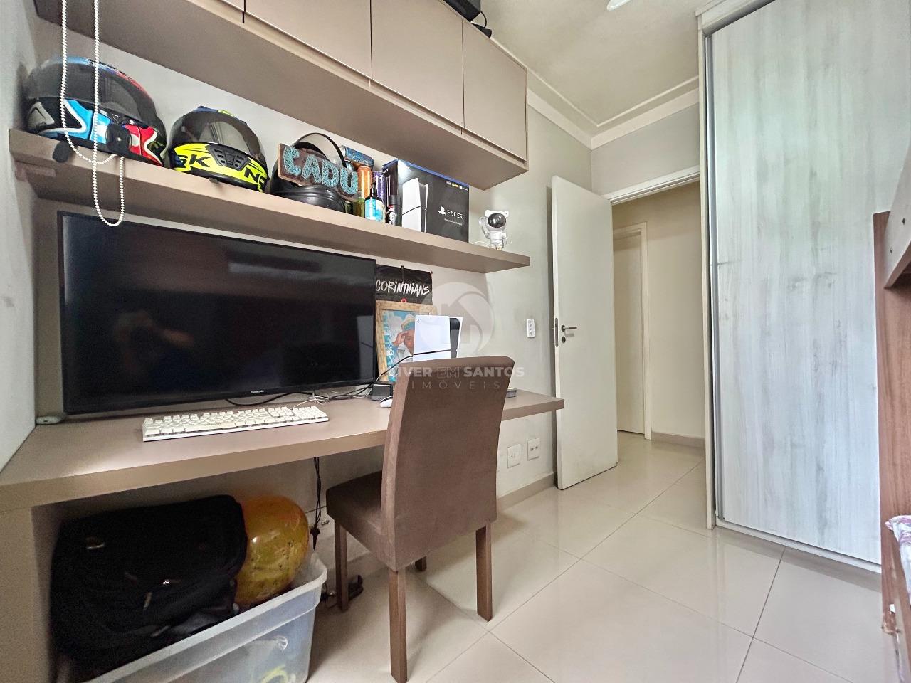 Apartamento 2 Dormitórios, Suíte, Sacada, Andar Alto e Lazer Completo no Aqua Play – Santos/SP em Marapé, Santos — foto 15
