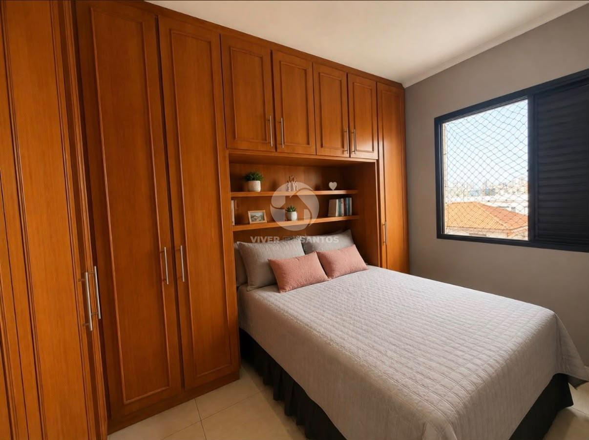 Apartamento 94 m², 3 Dormitórios, Suíte, Varanda com Vista Livre e Lazer na Aparecida – Santos/SP em Aparecida, Santos — foto 5