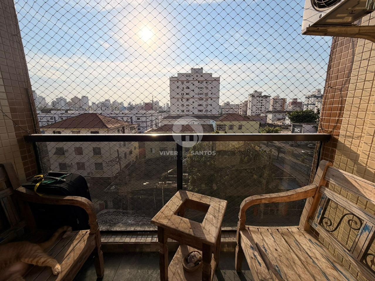 Apartamento 94 m², 3 Dormitórios, Suíte, Varanda com Vista Livre e Lazer na Aparecida – Santos/SP em Aparecida, Santos — foto 4