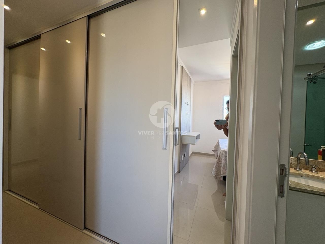Apartamento Reformado 143 m², 3 Dormitórios, Suíte, Churrasqueira, 2 Vagas e Lazer Completo – Santos/SP em Gonzaga, Santos — foto 14