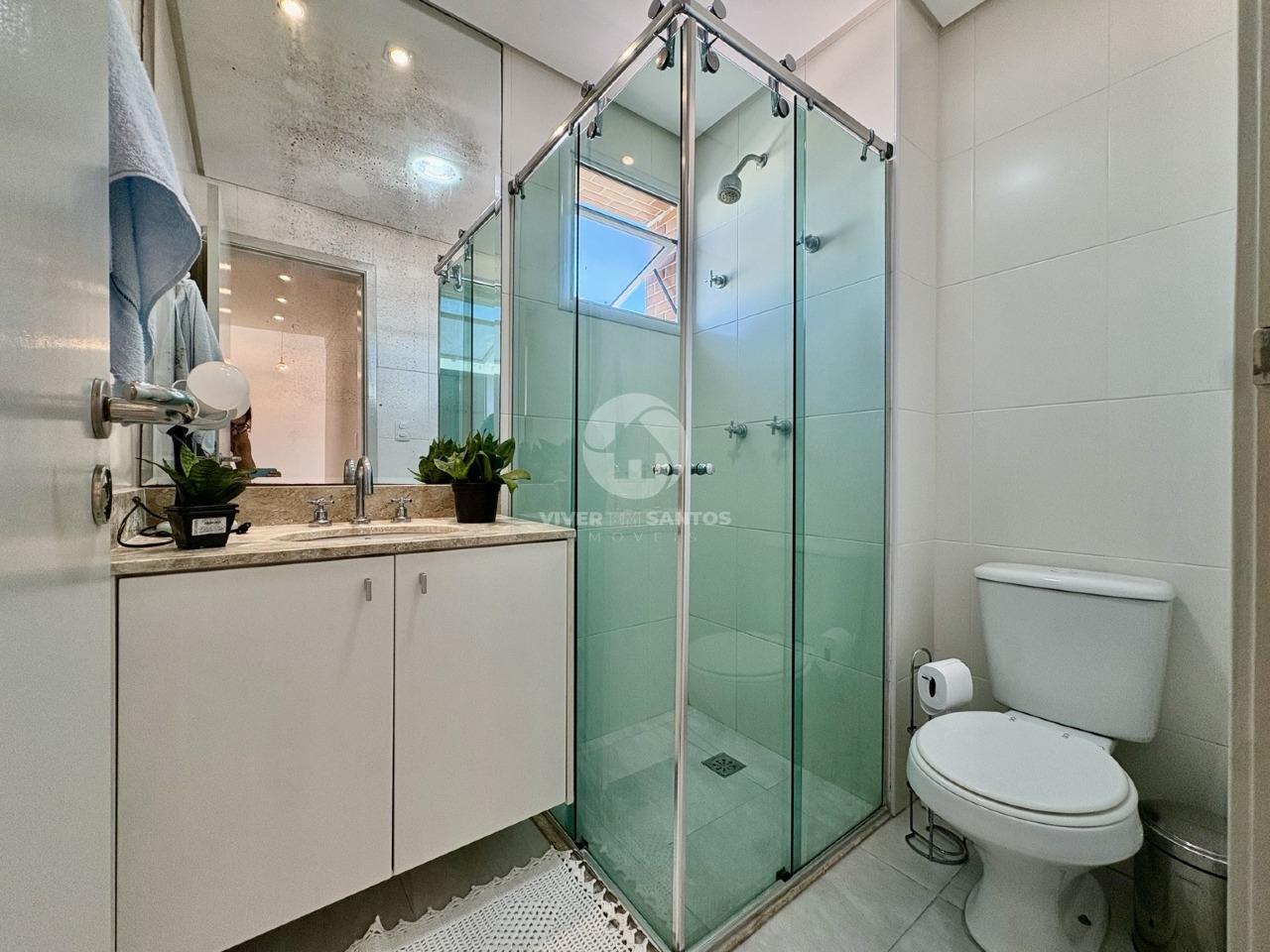 Apartamento Reformado 143 m², 3 Dormitórios, Suíte, Churrasqueira, 2 Vagas e Lazer Completo – Santos/SP em Gonzaga, Santos — foto 13