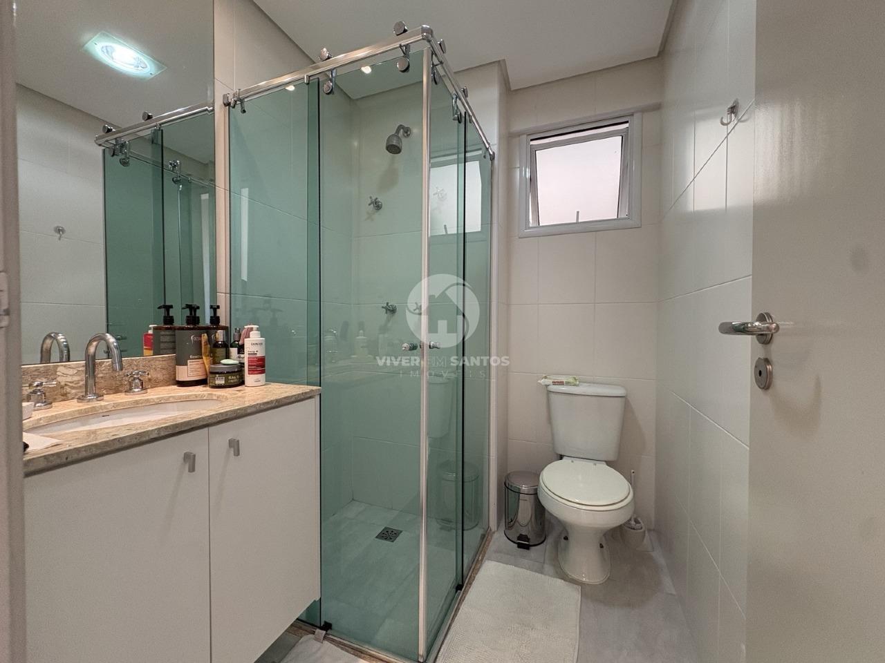 Apartamento Reformado 143 m², 3 Dormitórios, Suíte, Churrasqueira, 2 Vagas e Lazer Completo – Santos/SP em Gonzaga, Santos — foto 9