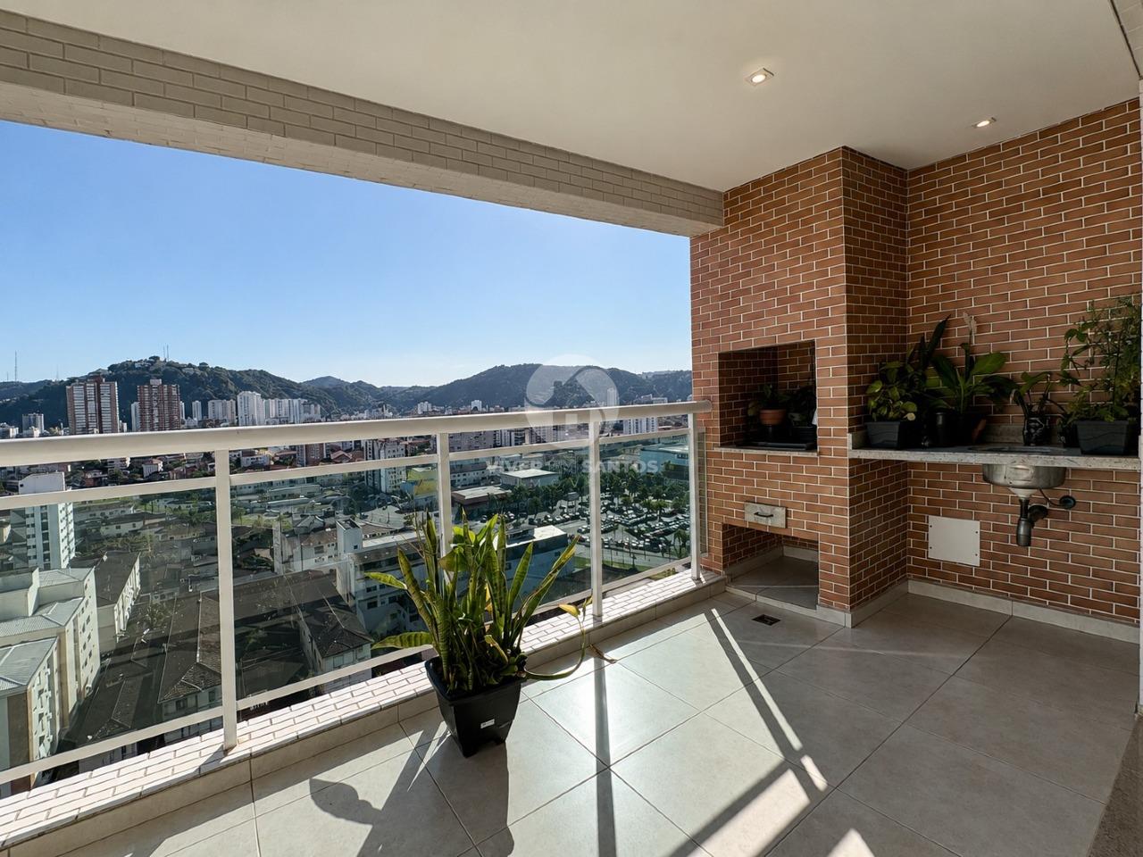 Apartamento Reformado 143 m², 3 Dormitórios, Suíte, Churrasqueira, 2 Vagas e Lazer Completo – Santos/SP em Gonzaga, Santos — foto 5