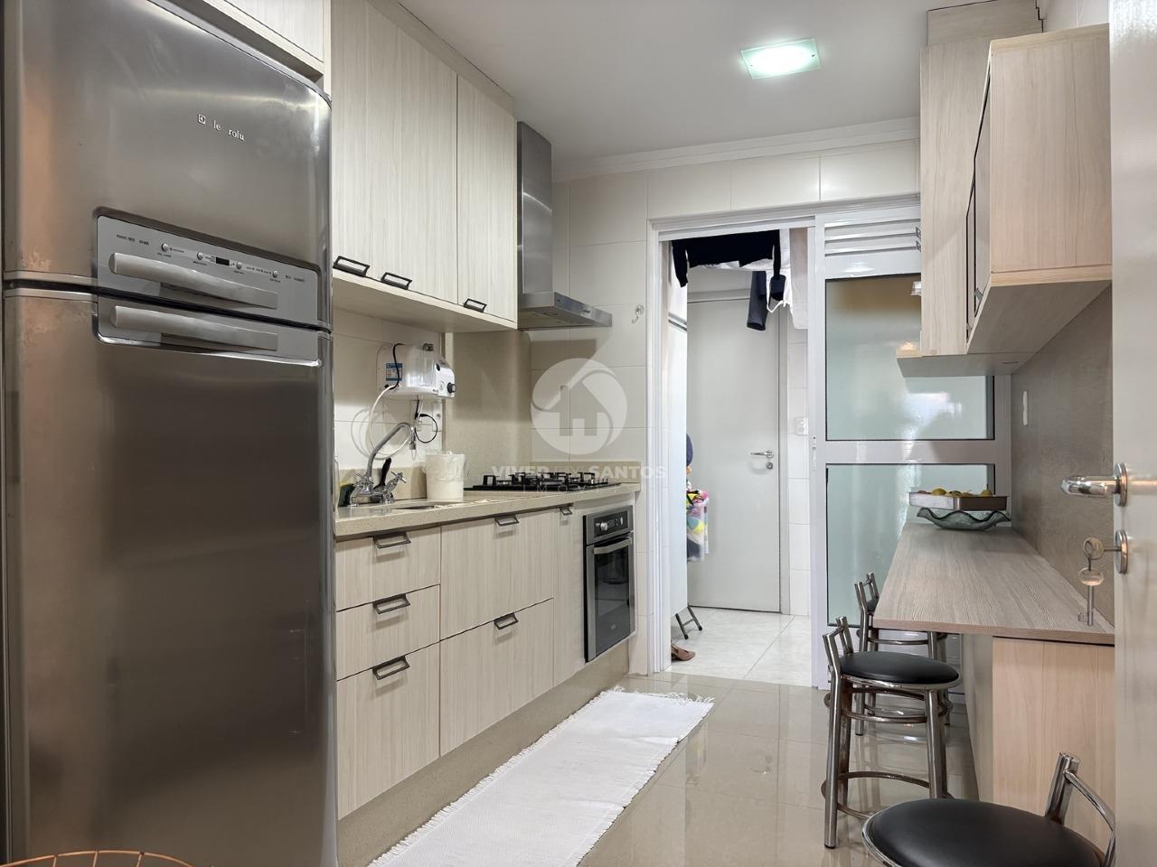 Apartamento Reformado 143 m², 3 Dormitórios, Suíte, Churrasqueira, 2 Vagas e Lazer Completo – Santos/SP em Gonzaga, Santos — foto 18