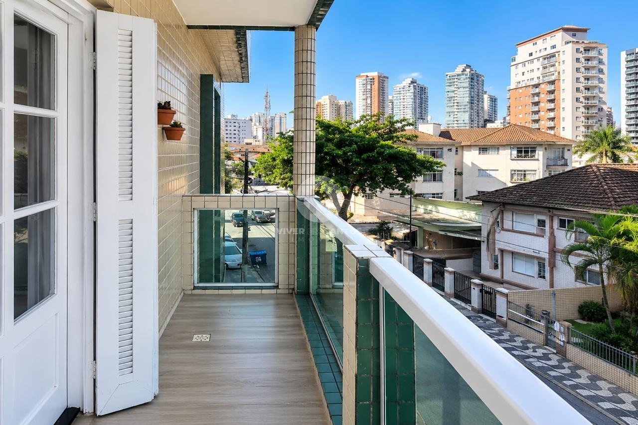 Apartamento Reformado, 2 Dormitórios Reversíveis, Sacada, Vista para o Mar e Garagem na Ponta da Praia – Santos/SP em Ponta da Praia, Santos — foto 2