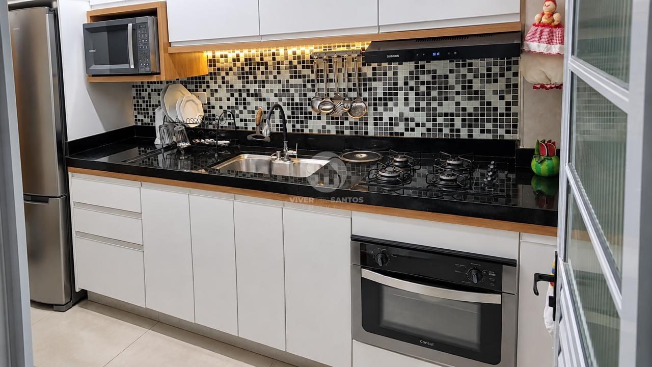 Apartamento Reformado, 2 Dormitórios Reversíveis, Sacada, Vista para o Mar e Garagem na Ponta da Praia – Santos/SP em Ponta da Praia, Santos — foto 17