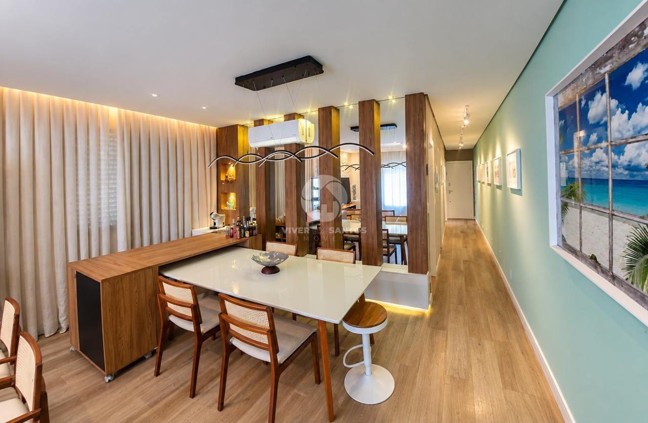 Apartamento Reformado, 2 Dormitórios Reversíveis, Sacada, Vista para o Mar e Garagem na Ponta da Praia – Santos/SP em Ponta da Praia, Santos — foto 4