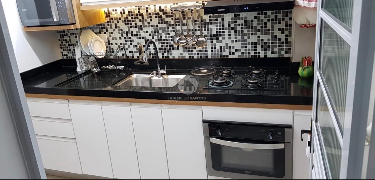 Apartamento Reformado, 2 Dormitórios Reversíveis, Sacada, Vista para o Mar e Garagem na Ponta da Praia – Santos/SP em Ponta da Praia, Santos — foto 20