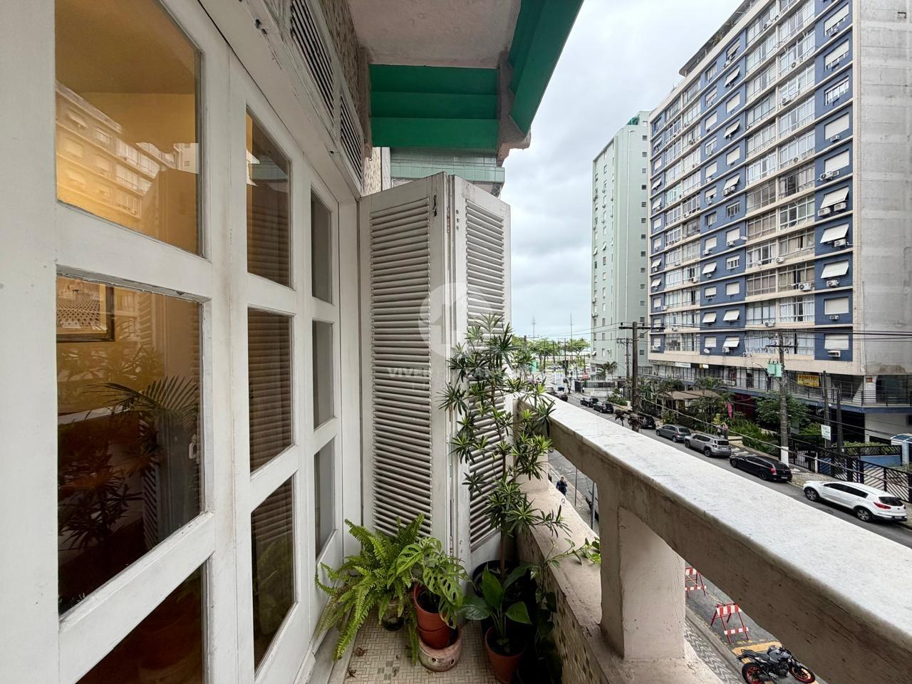 Apartamento Porteira Fechada, Varanda com Vista para o Mar e a 50 Metros da Praia do Boqueirão – Santos/SP em Boqueirão, Santos — foto 5