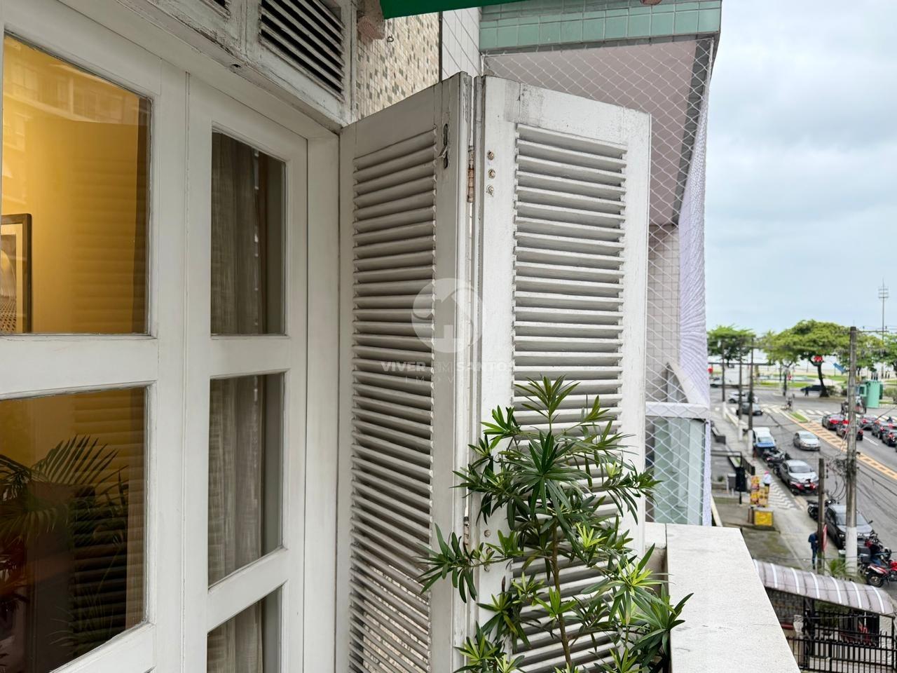 Apartamento Porteira Fechada, Varanda com Vista para o Mar e a 50 Metros da Praia do Boqueirão – Santos/SP em Boqueirão, Santos — foto 20