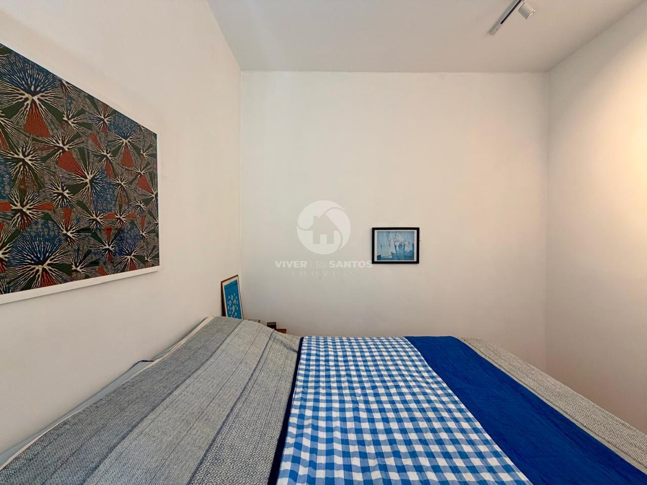 Apartamento Porteira Fechada, Varanda com Vista para o Mar e a 50 Metros da Praia do Boqueirão – Santos/SP em Boqueirão, Santos — foto 9