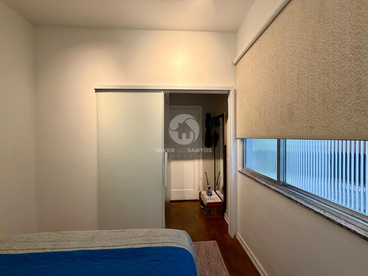 Apartamento Porteira Fechada, Varanda com Vista para o Mar e a 50 Metros da Praia do Boqueirão – Santos/SP em Boqueirão, Santos — foto 7